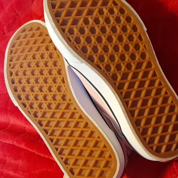 Vans Sneakers Classic Skate Girls Pink White size 1 Shoes - Picture 5 of 13